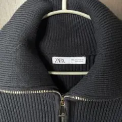 ZARA ハイネックカーディガン