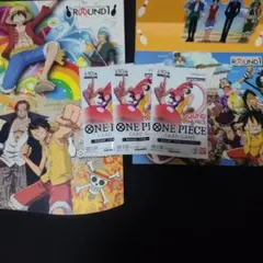 ONE PIECEカード ROUND1 プロモパック 3パック未開封+限定カバーのサムネイル