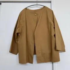 アウター ノーカラージャケット