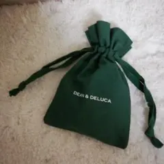 DEAN & DELUCA 巾着 ポーチ グリーンのサムネイル