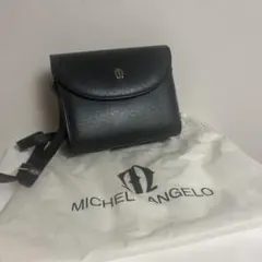 MICHEL ANGELO ショルダーバッグ ブラック保存袋付き