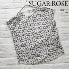SUGAR ROSE トップス　フレンチスリーブ　Lサイズのサムネイル
