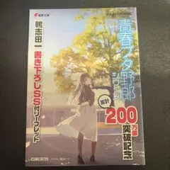 青春ブタ野郎はファイアーワークスの夢を見ない鴨志田一書き下ろしSS付リーフレット