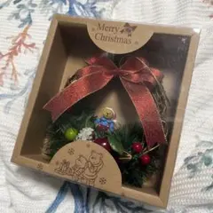 クリスマスリース　クマ
