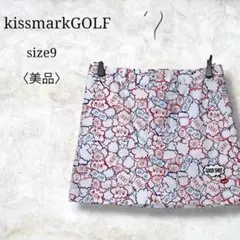 美品✨【キスマークゴルフ】ゴルフスカート　ミニスカート　派手柄　ゴルフウェア　M