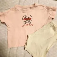 アンパンマン ベビーパジャマ 上下セット ピンク 90cmのサムネイル