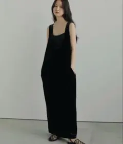 anuke アンヌーク　Velour Uneck Onepiece