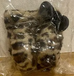 ハローキティ イヤーマフ 耳あて 耳当て ヒョウ柄 豹柄 猫耳 ネコ ブラウンのサムネイル
