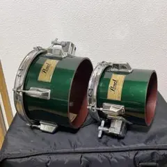 日本製Pearl メロタム 6inch + 8inch ファイバーシェル