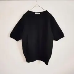 半袖 トップス 無地 黒 シンプル カジュアル きれいめ