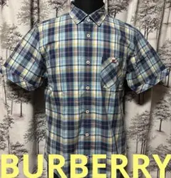 ★バーバリー★ブラックレーベル★メンズ半袖シャツ★3★ノバチェック★