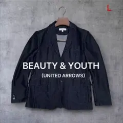 Ｌ【BEAUTY&YOUTH UNITED ARROWS】インディゴ テーラード