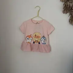 新品　アンパンマン フリル　Tシャツ ピンク　90 ドキンちゃん　コキンちゃん