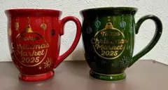 2025年　東京クリスマスマーケットマグカップ（神宮外苑、芝公園2色2脚セット）