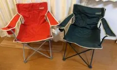 Coleman 折りたたみチェア 赤 2点セット - メルカリ
