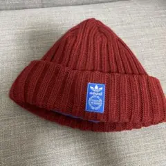 adidas Originals ニット帽 ビーニー レッド 54〜57cm