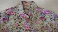 OLD ENGLAND PARIS オールドイングランド 花柄 半袖ブラウス - メルカリ