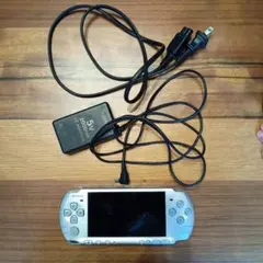 SONY PSP3000 本体 シルバー ACアダプター付き バッテリー無し