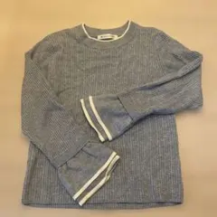 マジェスティックレゴン　グレー ニット