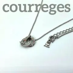 courreges クレージュ ロゴ ラインストーン ネックレス シルバーのサムネイル