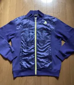 ルコックゴルフウインド素材×ストレッチニット長袖ジャージLL