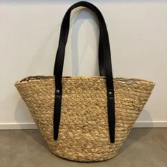 かごバッグ　ストロー素材　トートバッグ 大きめ　春　夏