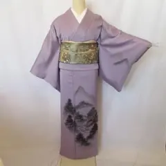 1372高身長スミレ色付け下げ 単品