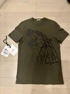 美品♪MONCLER 国内正規モンクレール ベアー Tシャツ カーキ L相当 