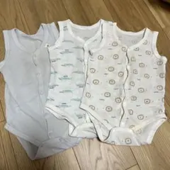 西松屋 ベビー 肌着 タンクトップ ロンパース 3枚セット サイズ80