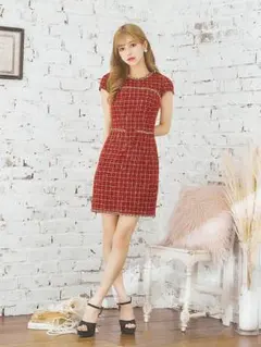 ジュエルズ　ツイード　ドレス