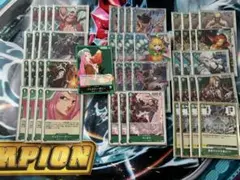 ワンピースカード　緑ボニー　デッキ