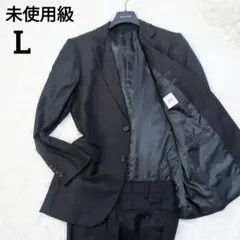 【未使用級】タケオキクチ×ミユキケオリ　黒　Lサイズ　ストライプ　結婚式　スーツ