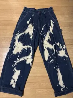 Casper John ペインターパンツ デニム ブリーチ加工のサムネイル