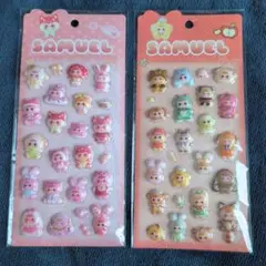 サミュエル　SAMUEL 3Dシール 2シートセット