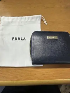 FURLA ネイビー 二つ折り財布