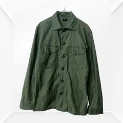 1362☆ユニクロUNIQLO ワークシャツ　S メンズ　長袖