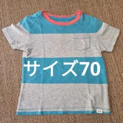GAP ボーダー 半袖Tシャツ ポケット付き