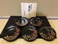 輪島塗 蒔絵春光高 銘々皿 菓子皿5枚セット 漆器 輪島塗 蒔絵春光高 銘々皿 菓子皿5枚セット 漆器 | Mercari