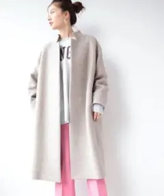 plage／MANTECO スタンドカラーコート