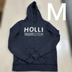 HOLLISTER ダークブルー フード付きパーカー