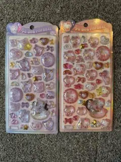 (新品未使用)うるちゅるポップシール2点セット サンリオ シール