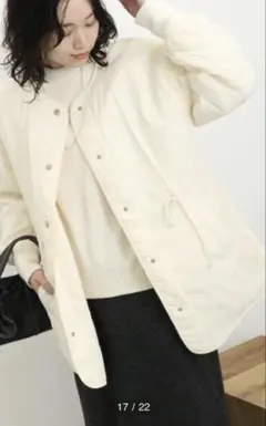 リバーシブルブルゾン　ホワイト