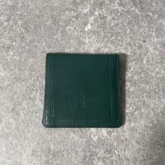 イブサンローラン　コインケース　小銭入れ　カサンドラ　グリーン　レザー