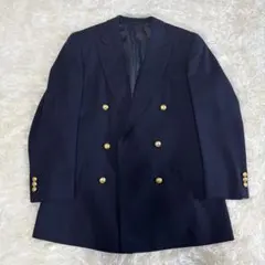 【美品】Newyorkerテーラード紺ブレ ダブル L Kirkburn金ボタン