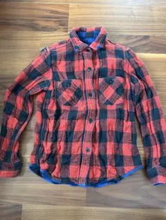 デニム&ダンガリー　140リバーシブルネルシャツ