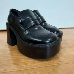 EMODA WIDE ROUND LOAFER ブラック Mサイズのサムネイル