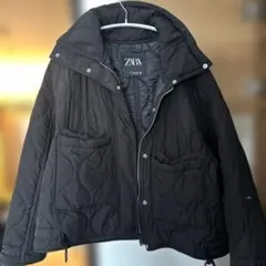 ZARA キルティングジャンバー