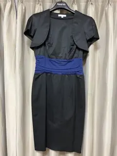 PAULE KA ドレス 36 黒・青　ボレロセット