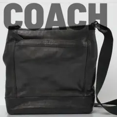 ✨美品✨ COACH コーチ　ショルダーバッグ レザー ブラック