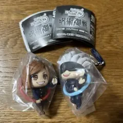 呪術廻戦 こんにち輪 五条悟　釘崎野薔薇 フィギュアマスコット
